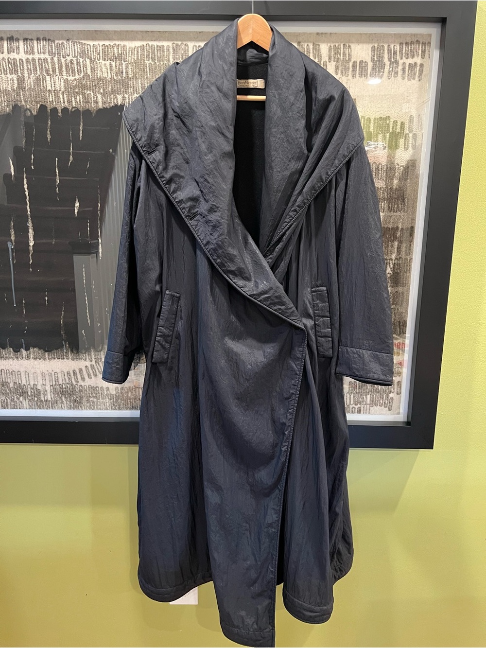 Vintage YACCO MARICARD Sculptural Coat in Black